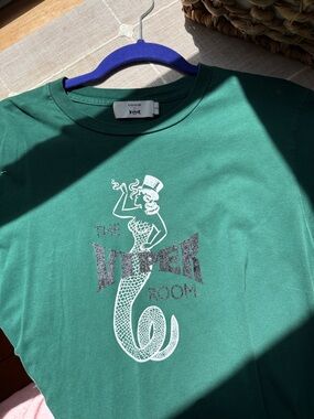 Coach Green Graphic Tee with White & Silver Viper Room Design